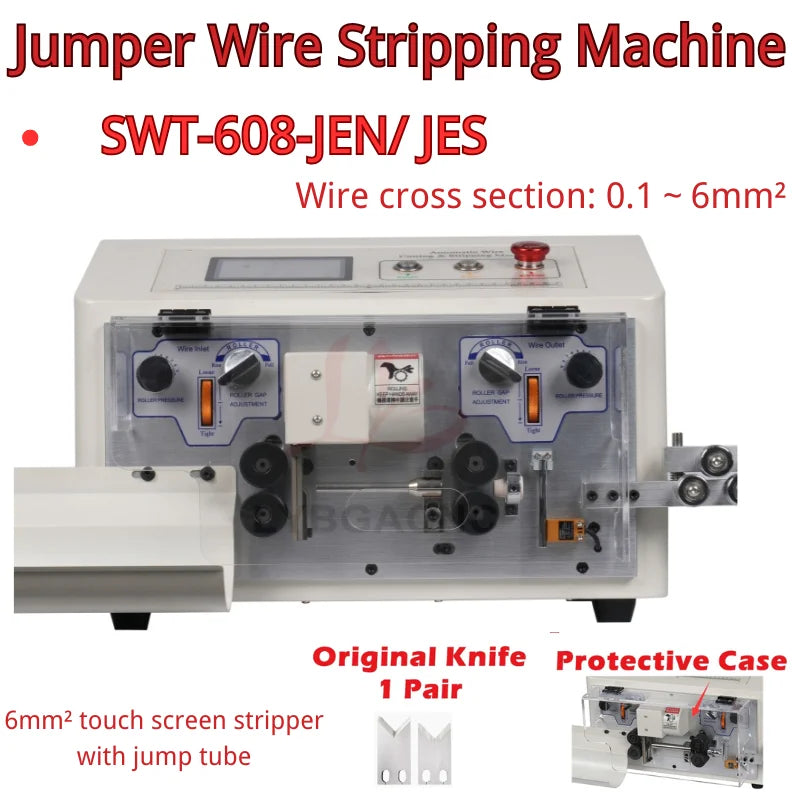 SWT-608-JEN JES Peeling Stripping Cutting Machine 0.1-6mm2 For Computer Automatic Wire Stripping Machine  AWG8-AWG28 220V 110V
