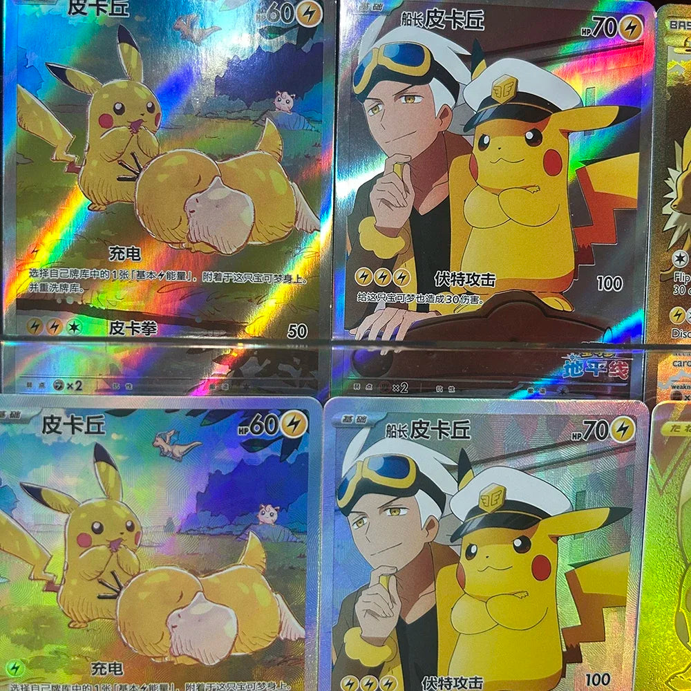 PTCG Collection Card Anime S8A-G 25Th Anniversary 001/015 Cartoon Japanese Refractive Color Flash Cards Christmas Gift Toys