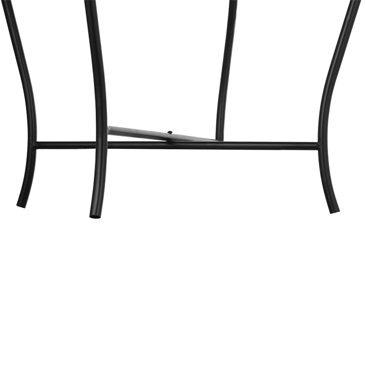 Set of 2 Metal Planters with Iron Leg Stands in Graduated Sizes