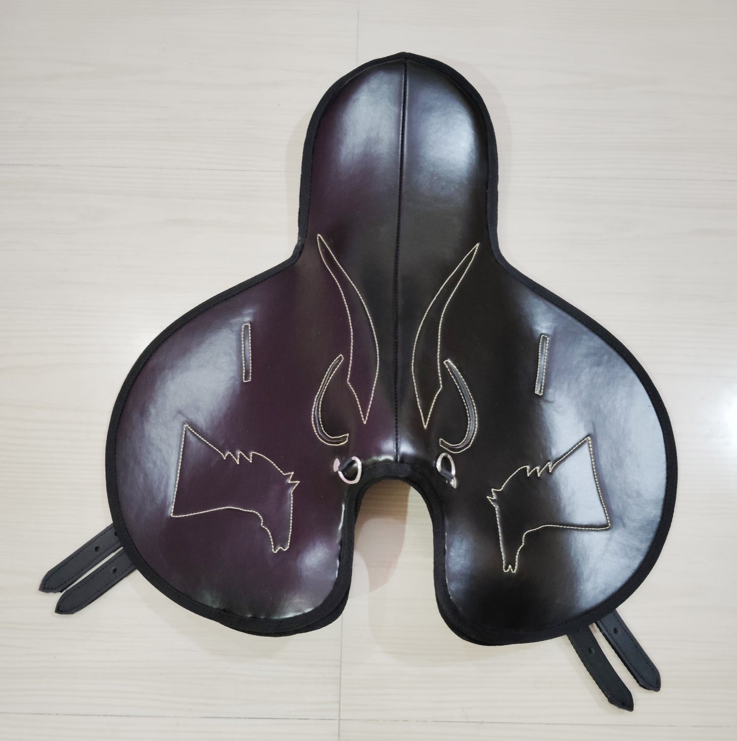 Synthetic Racing Exersize Horse Saddle Black Size 15" to 18"