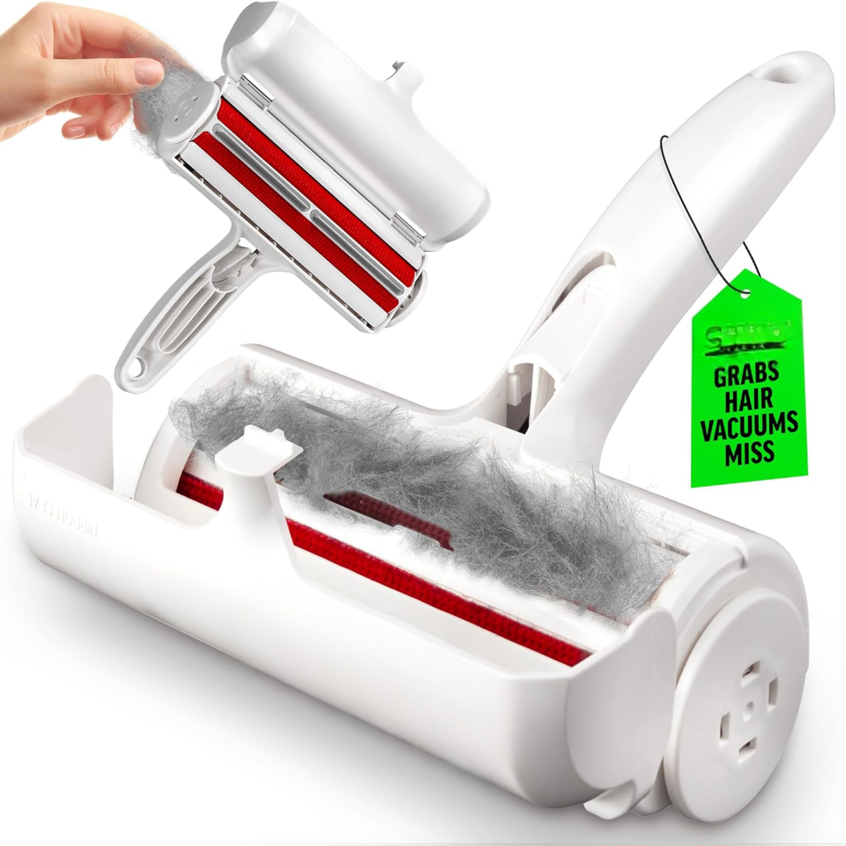 Reusable Pet Hair Remover Roller for Dogs & Cats, Furniture & Carpet