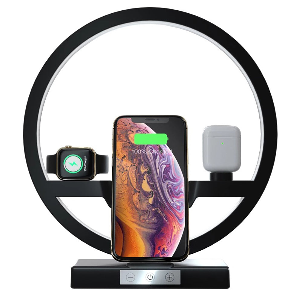 Fast Wireless Charger Dock Station US PLUG Black