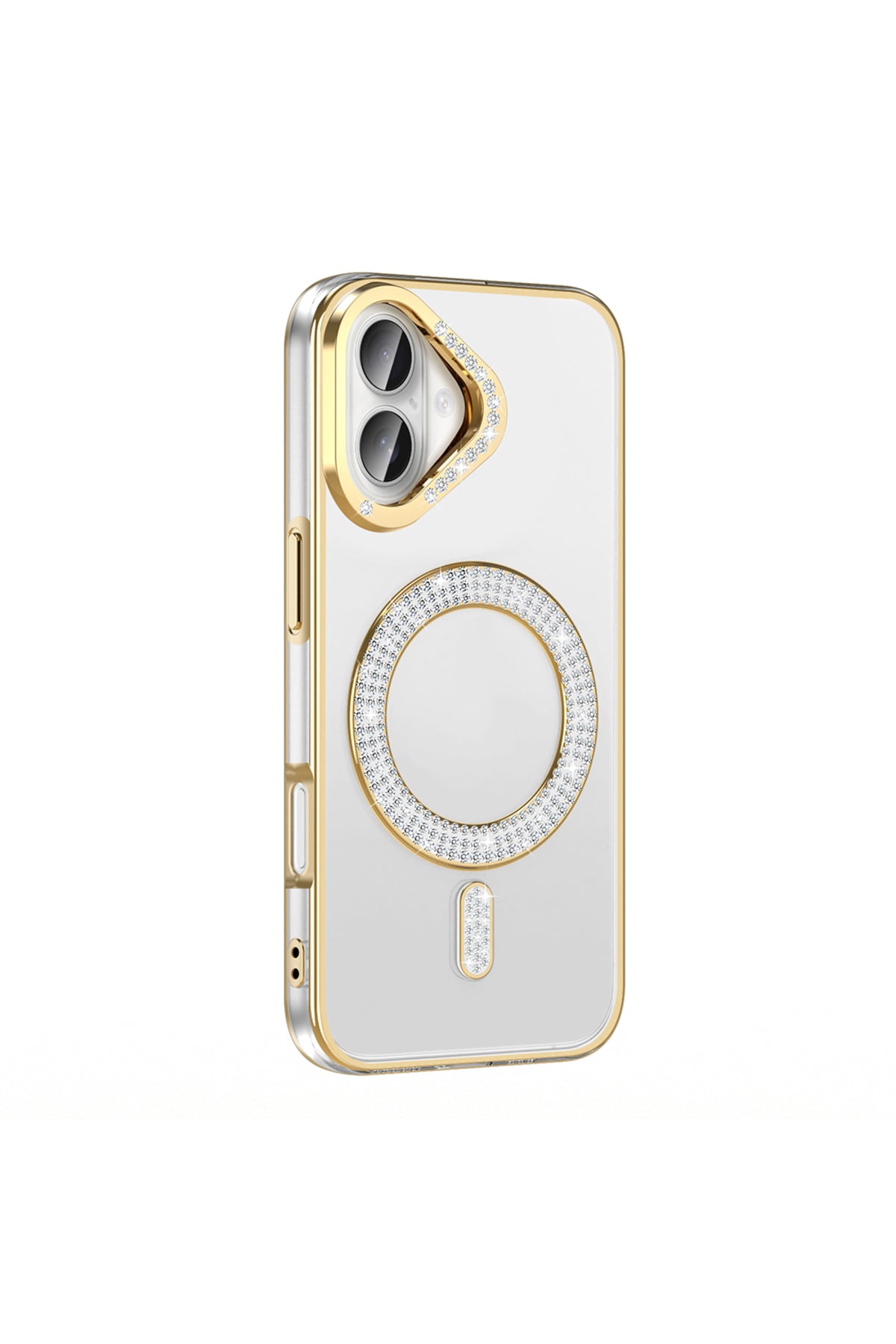 iPhone 16 Plus Case Karetta Diamond Stone Patterned Magsafelier Cover