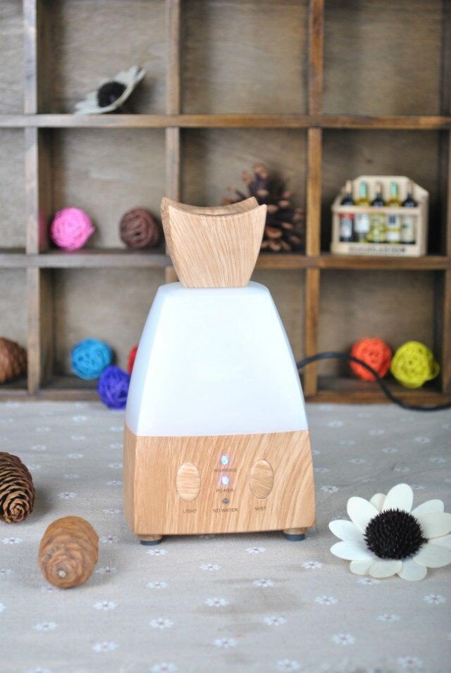 Perfume Bottle Wooden LED Aroma & Humidifier by
