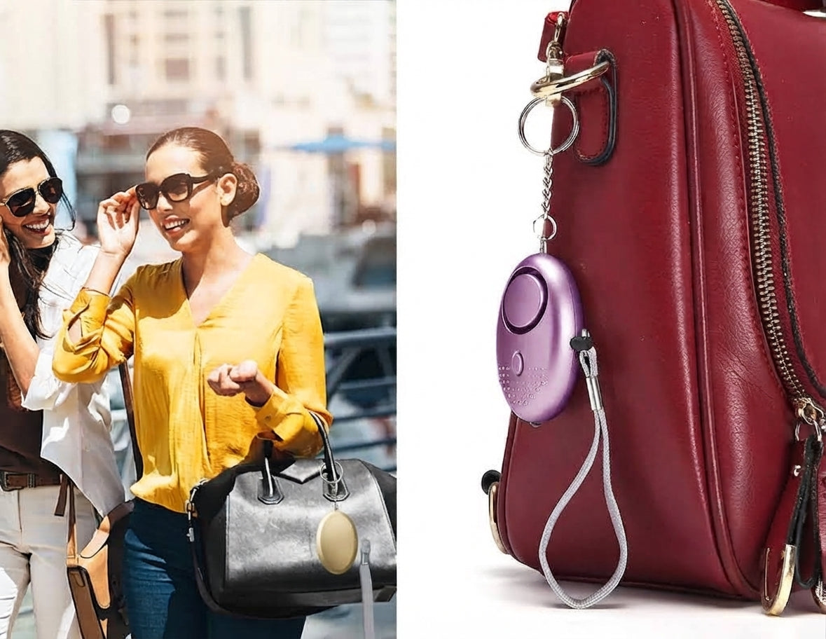 Personal Alarm Keychain for Women, 2-Pack with LED Light