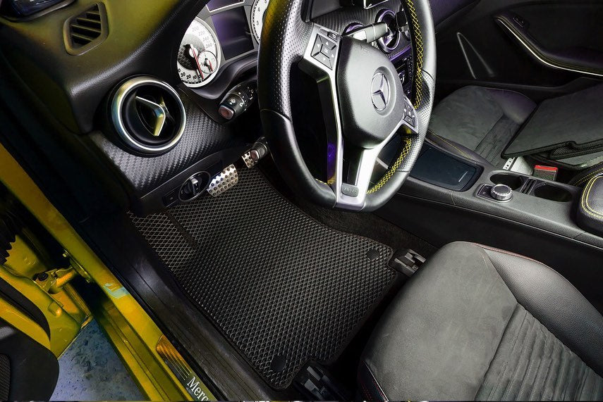 Custom made car mats with dirt and liquid protection technology