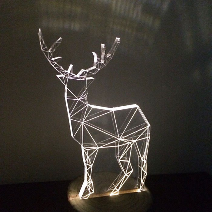 Transparent Fawn LED light