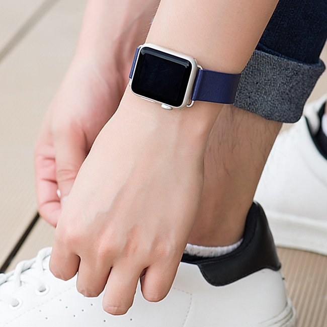 Cool genuine leather Apple Watch wristband