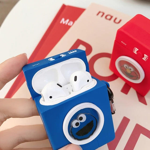 3D Drum Sesame Street Washing Machine AirPods Case