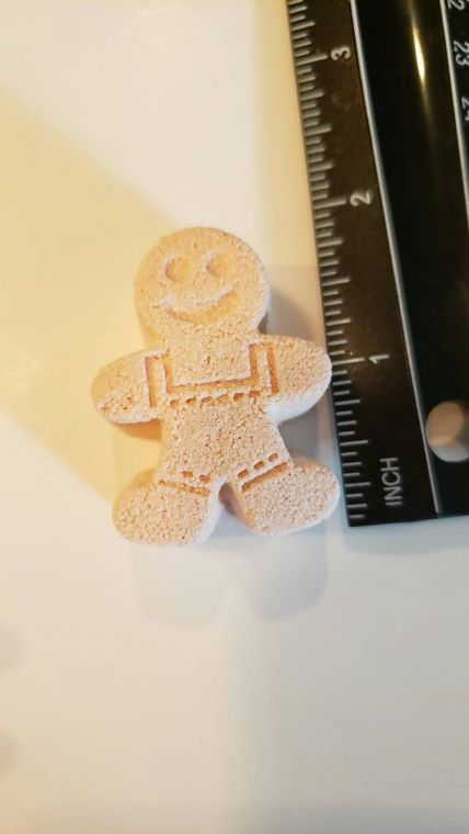 Gingerbread Man Bath Bombs,Stocking Stuffers,Bath Bomb Gift Set