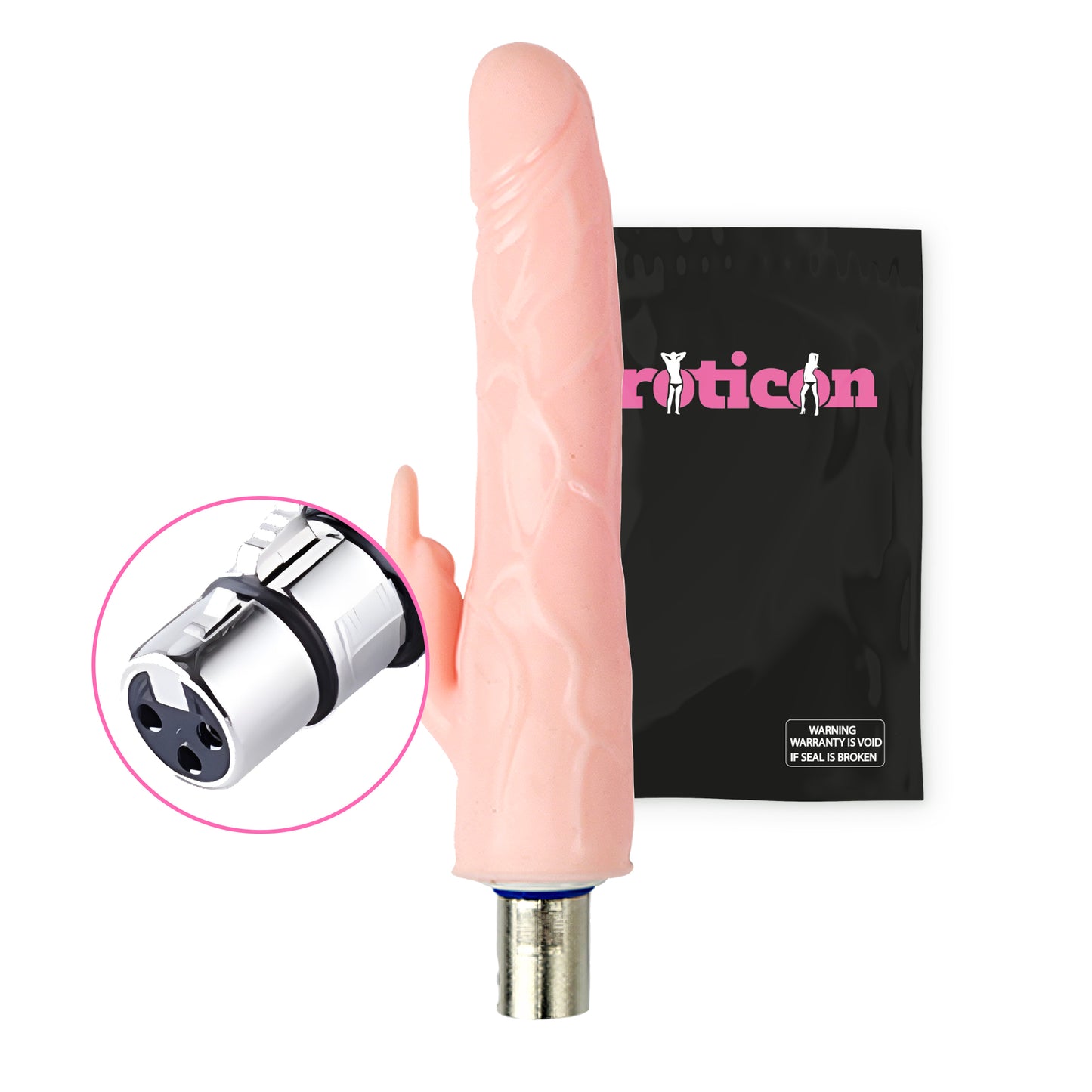 Dildo Rabbit Attachment 12.5cm White for Eroticon Sex Machine
