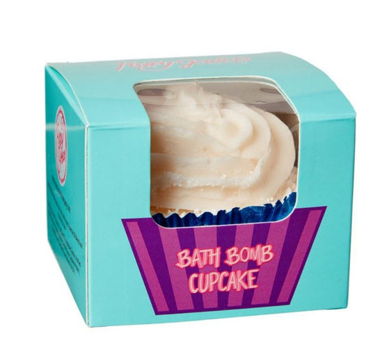 All Natural Vanilla Cookie Bath Bomb Cupcake with Shea Butter