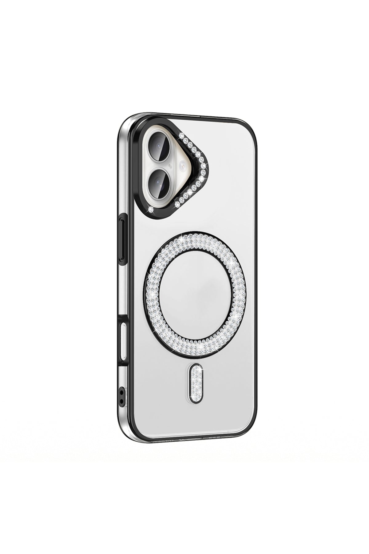 iPhone 16 Plus Case Karetta Diamond Stone Patterned Magsafelier Cover