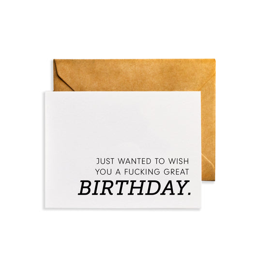Fucking Great Birthday Card