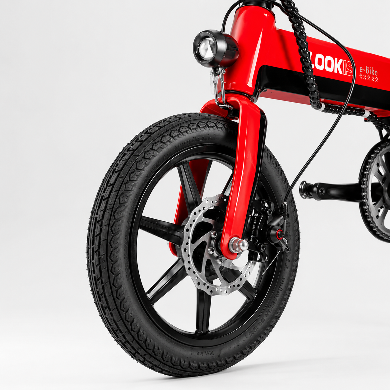 LOOK 14 Inch Foldable Electric Mini Bike with 350W Brushless Motor