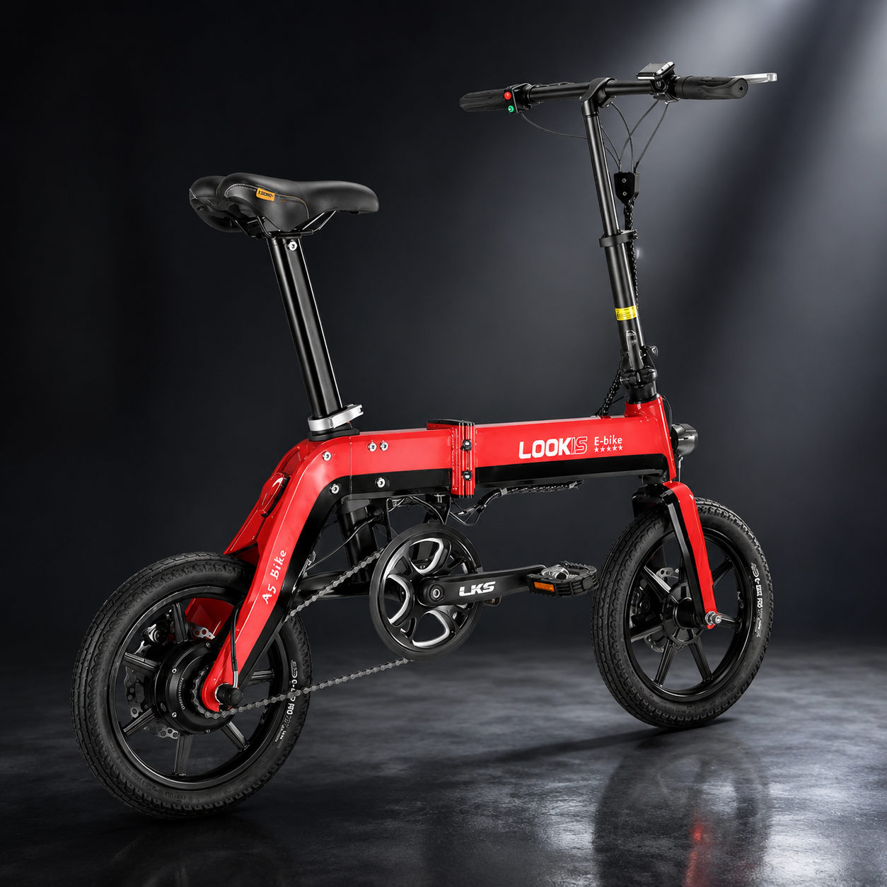 LOOK 14 Inch Foldable Electric Mini Bike with 350W Brushless Motor