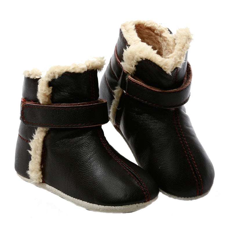 SNUG Baby & Toddler First/Pre Walker Boots Chocolate