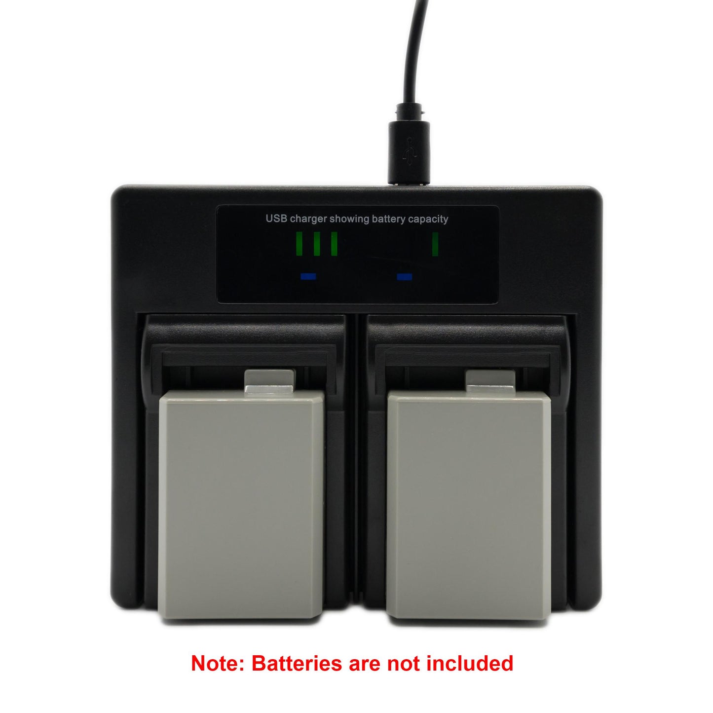Hridz LP-E5 Dual Battery Charger for Canon EOS Rebel and Kiss Cameras