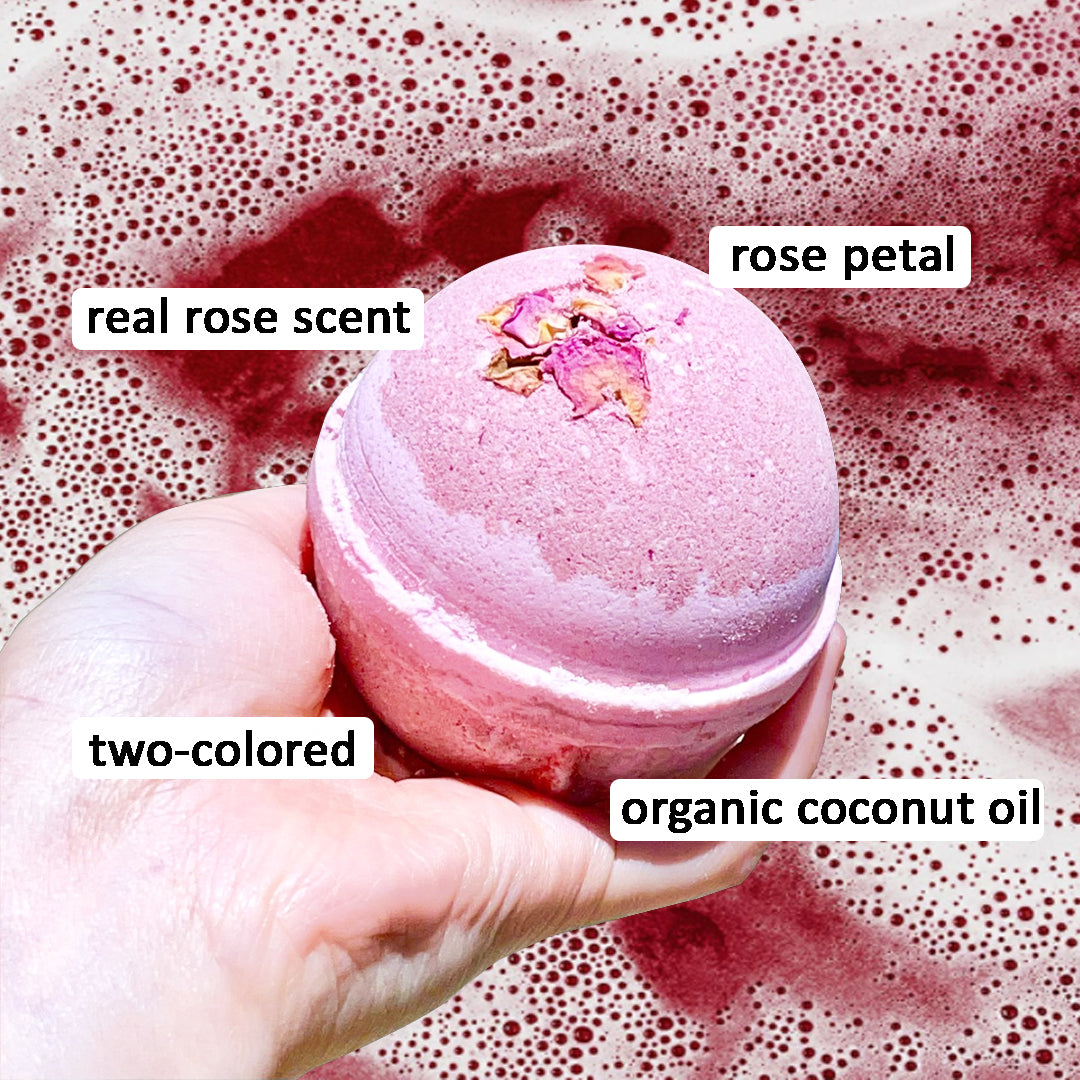 Wild Rose Botanic Large Bath Bomb - 8oz
