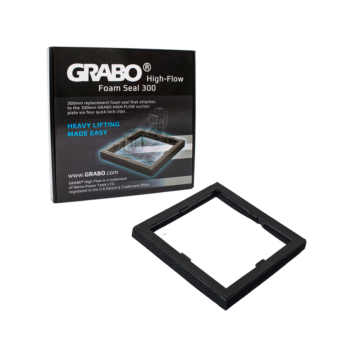 Foam Seal 300 for GRABO HighFlow Vacuum gripster 150 lb Porous Tile