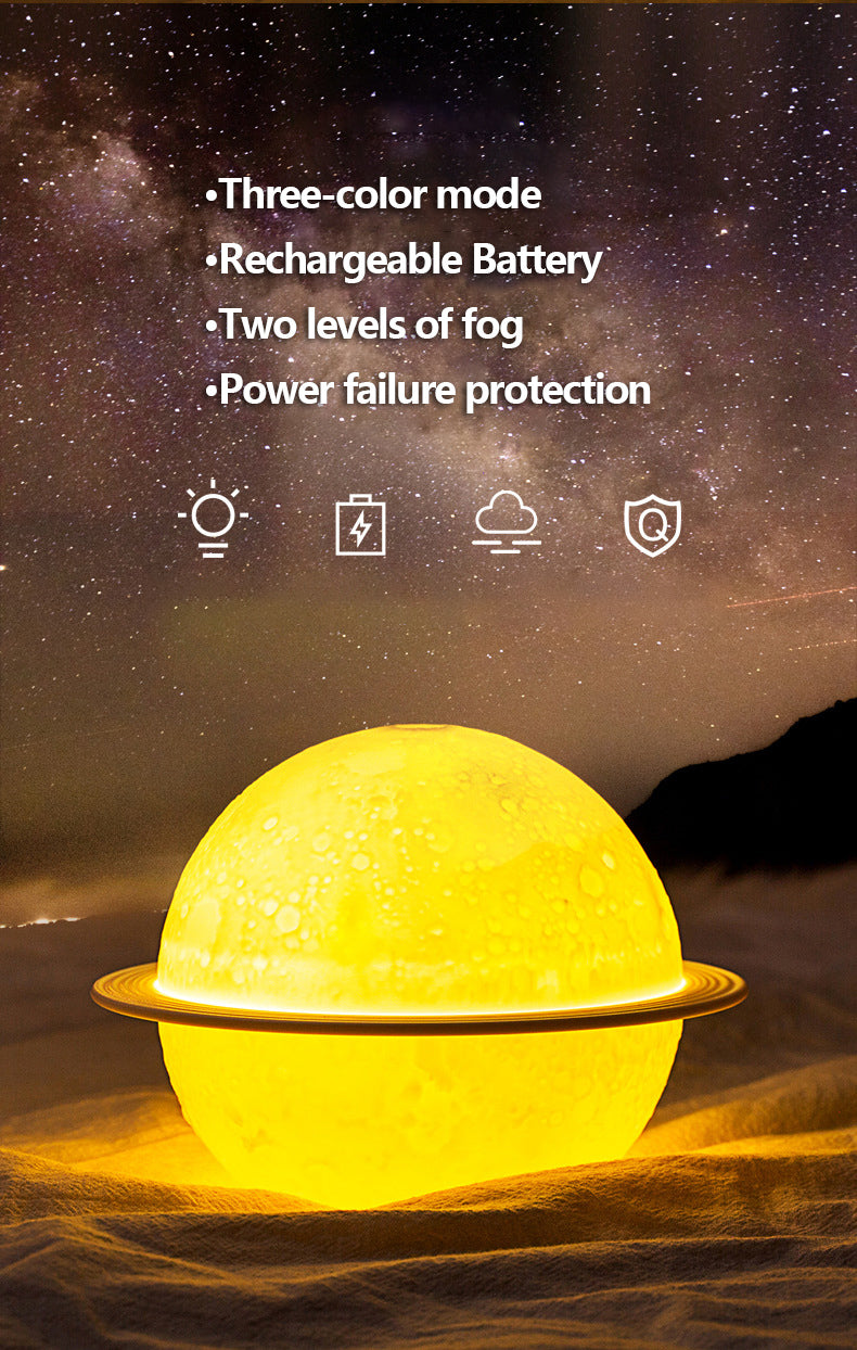 200Ml 3D Moon Lamp Air Purifier