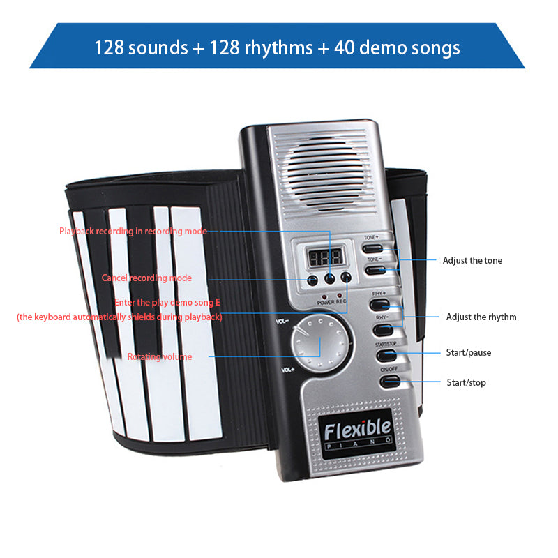 Portable 61 Keys Professional Smart Folding Piano