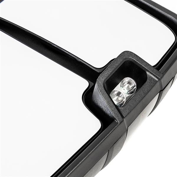For 2007 GMC Sierra Classic Power Heated Smoke LED Signal Tow Mirrors