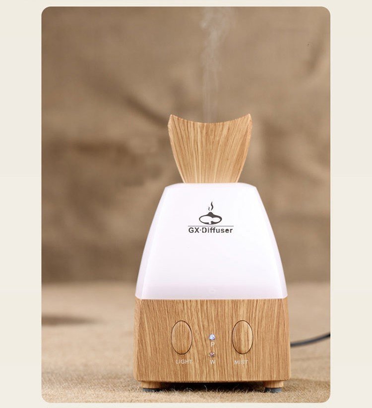 Perfume Bottle Wooden LED Aroma & Humidifier by