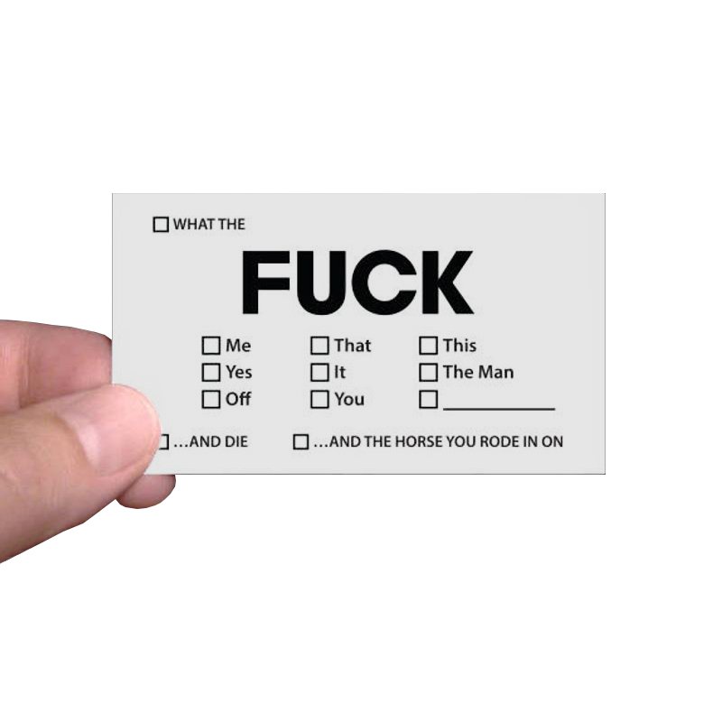 Check All That Apply Mini Cards