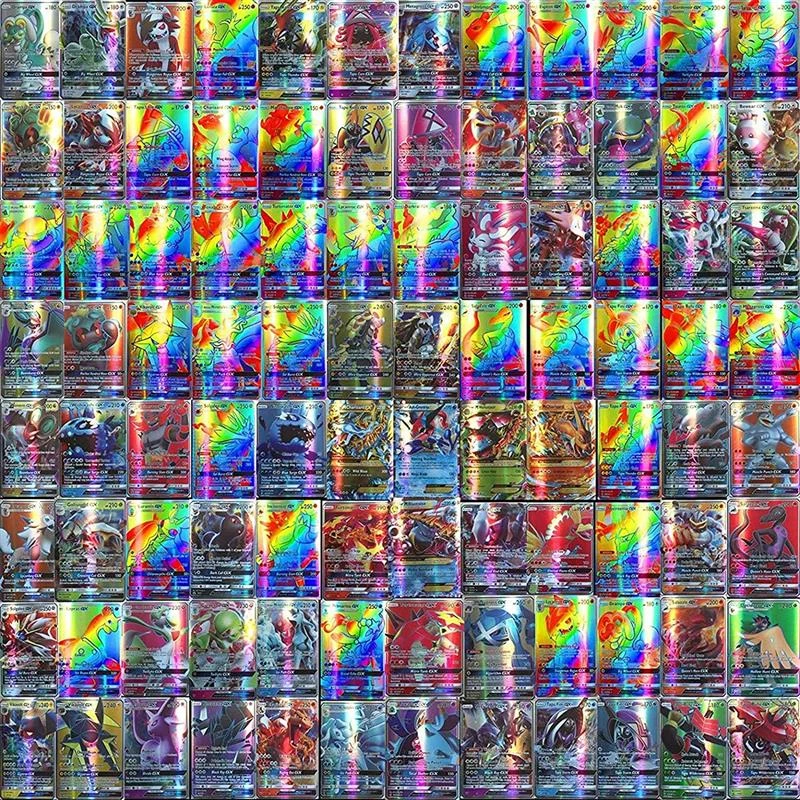 95 GX Pokemon Card 100/120pcs Cartoon Game Card Pokemon Card