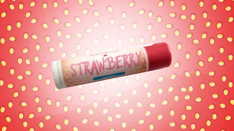 Lip Balm-All Natural Lip Balm-Strawberry Lip Balm-Lip Gloss-Chapstick