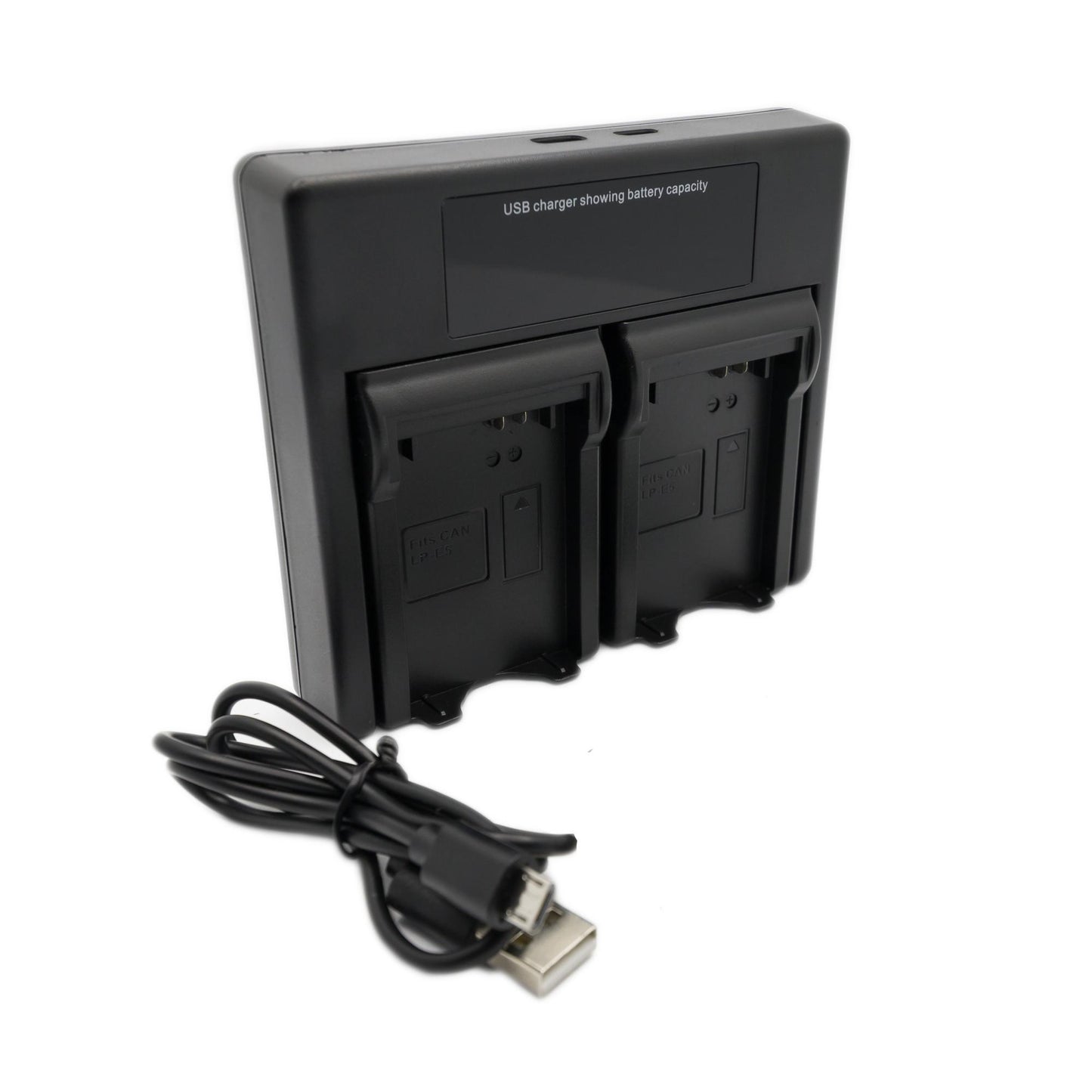 Hridz LP-E5 Dual Battery Charger for Canon EOS Rebel and Kiss Cameras