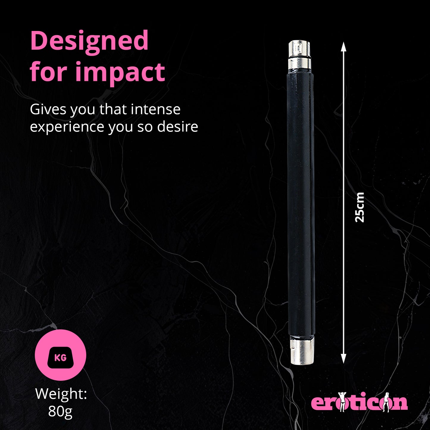 Extension for Sex machine - 25cm long - Straight and Sturdy - 3XLR