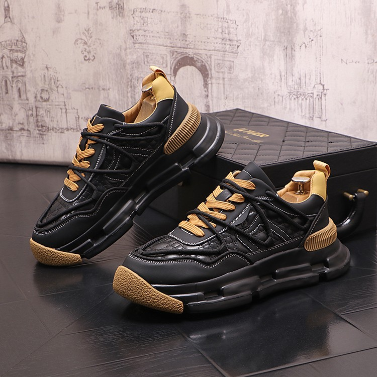 UrbanWalk™ – Colorblock Plush Winter Sneakers for Men