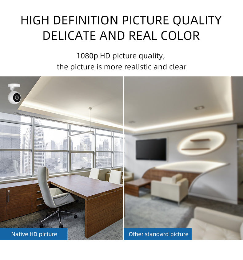 Smart Wifi Camera HD 1080P Network Home Security Camera 360° Rotate