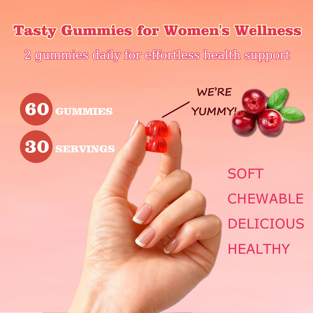 Cranberry Probiotic Gummies