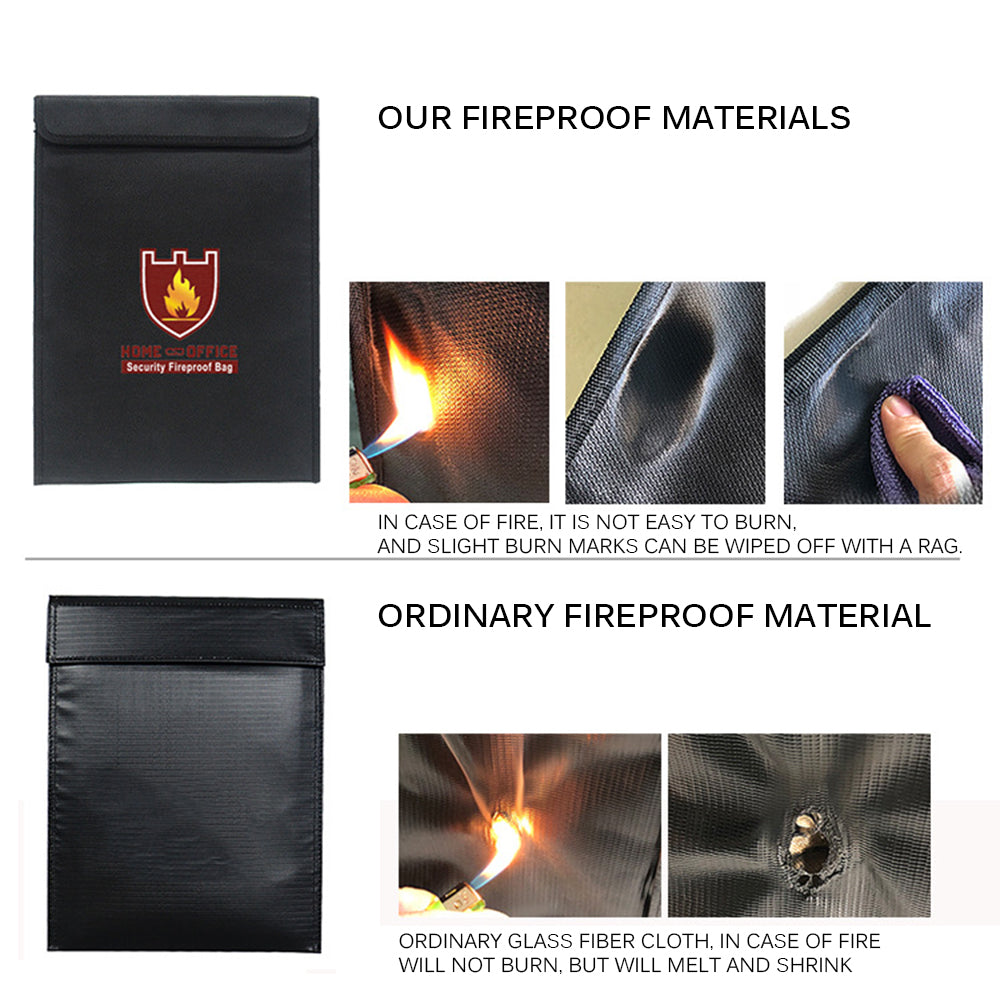 Fireproof Document Bag Fire and Water Resistant
