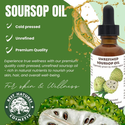 Soursop Graviola Guanabana  Oil (organic, cold pressed, unrefined)