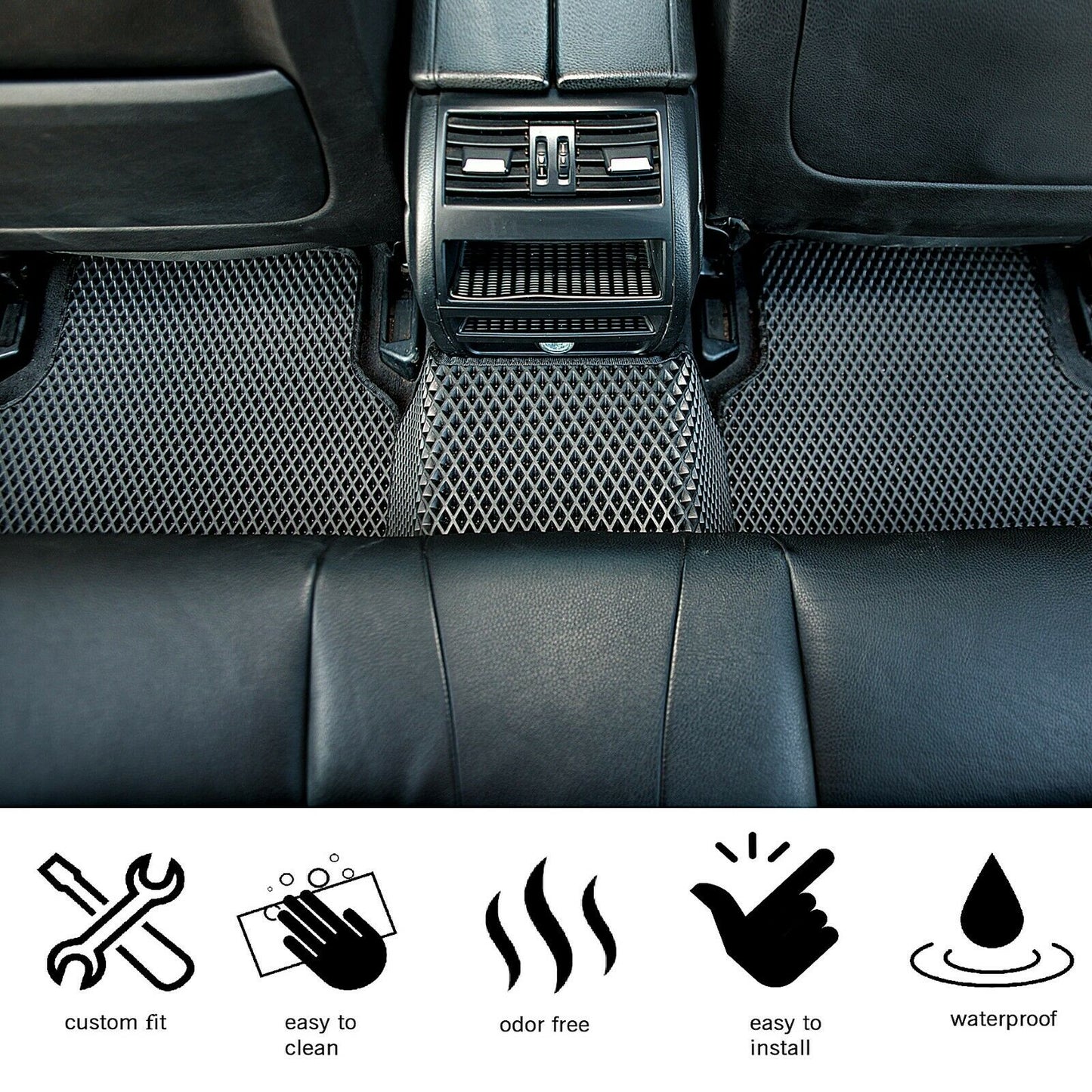 Custom made car mats with dirt and liquid protection technology