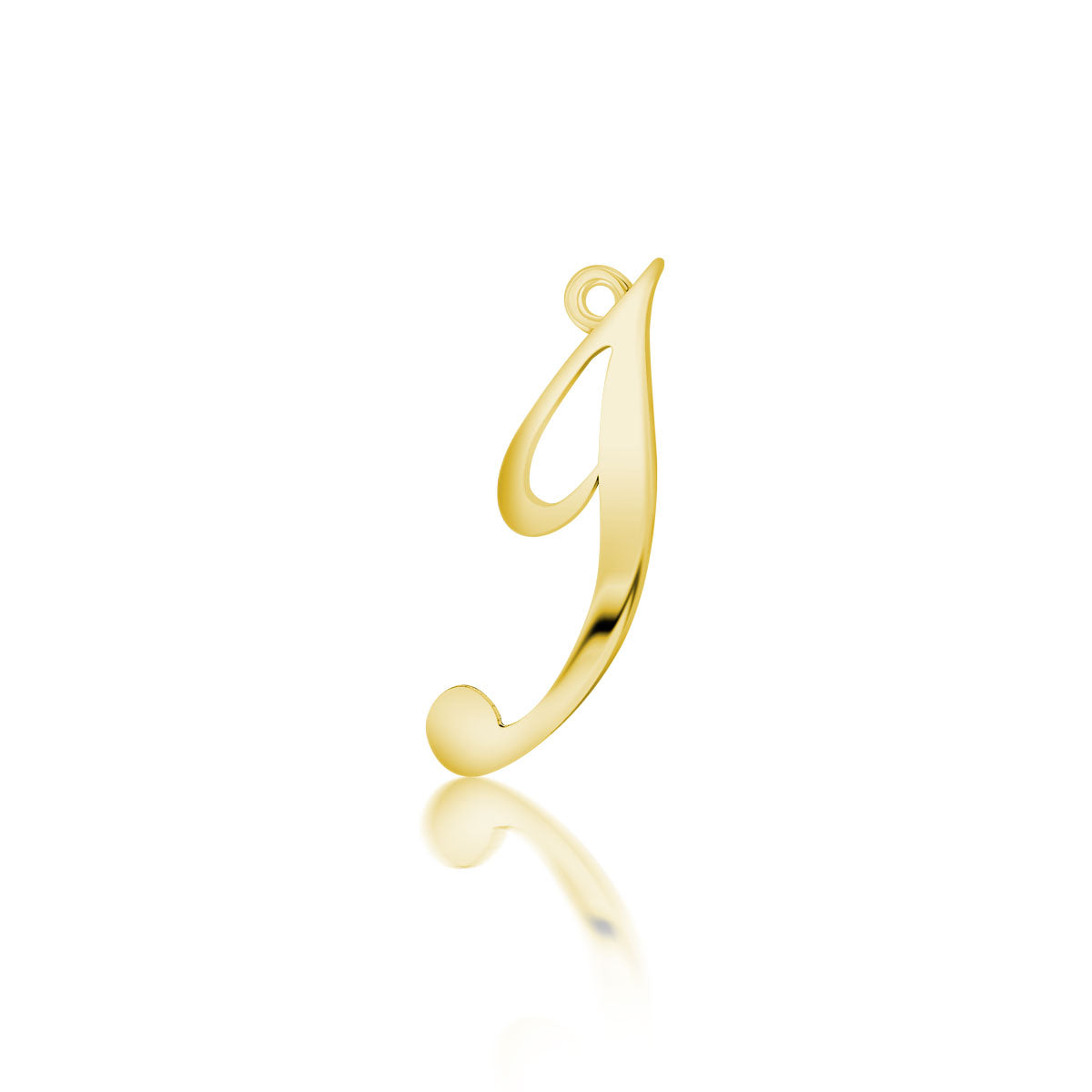 Elegant Letter “I” Charm