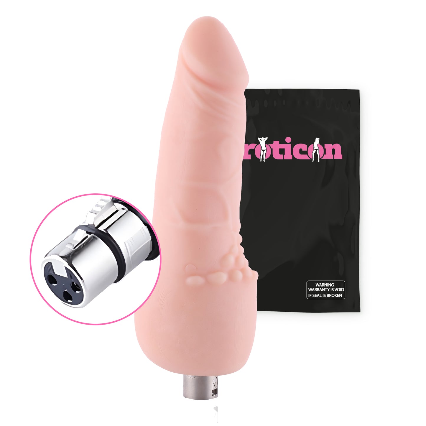 Flexible Dildo - 17cm Long & 6.1cm Thick - 3XLR attachment