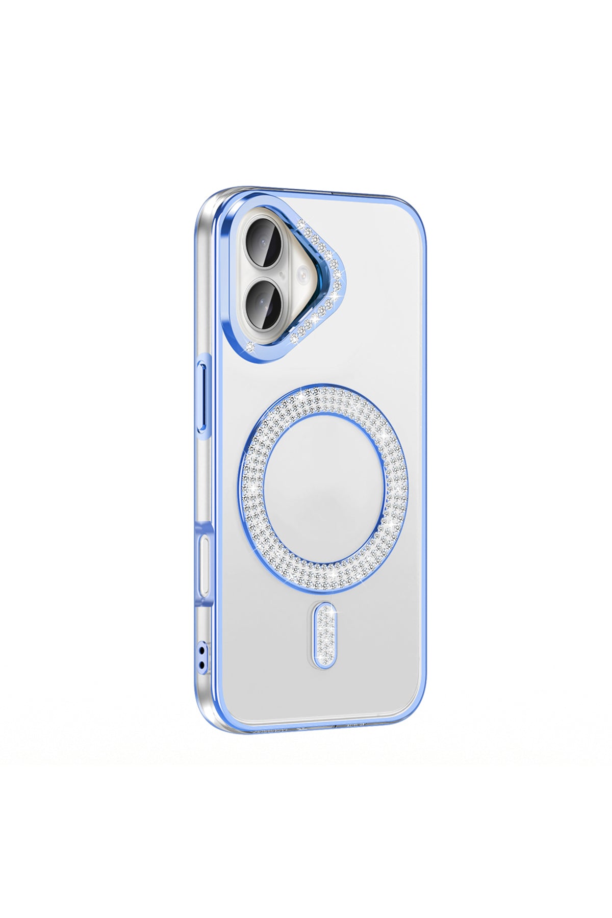 iPhone 16 Plus Case Karetta Diamond Stone Patterned Magsafelier Cover