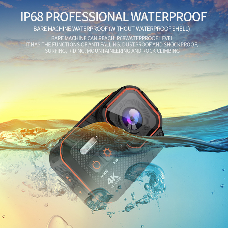Action Camera 4K60FPS Waterproof Sport Drive recorder Helmet Camera