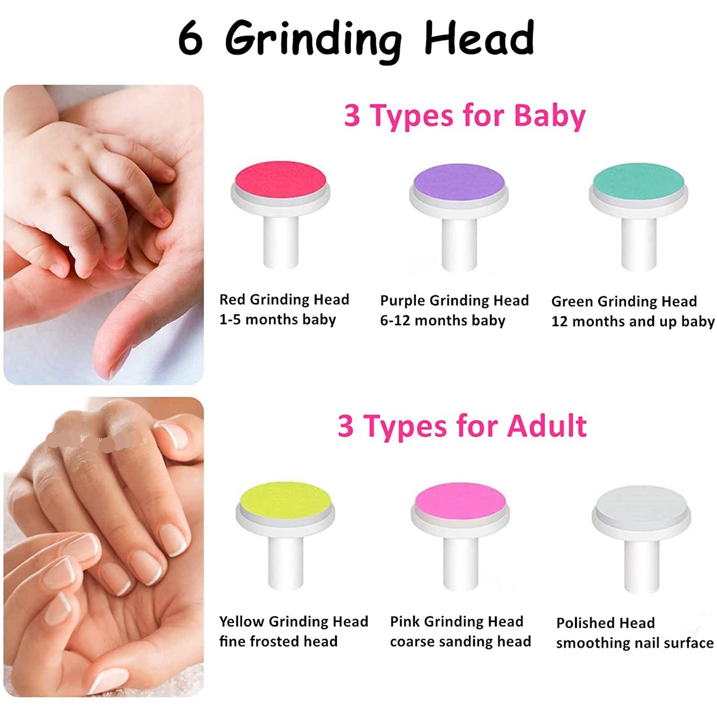 Nail Polisher Infant Manicure Scissors Electric Baby Nail Trimmer