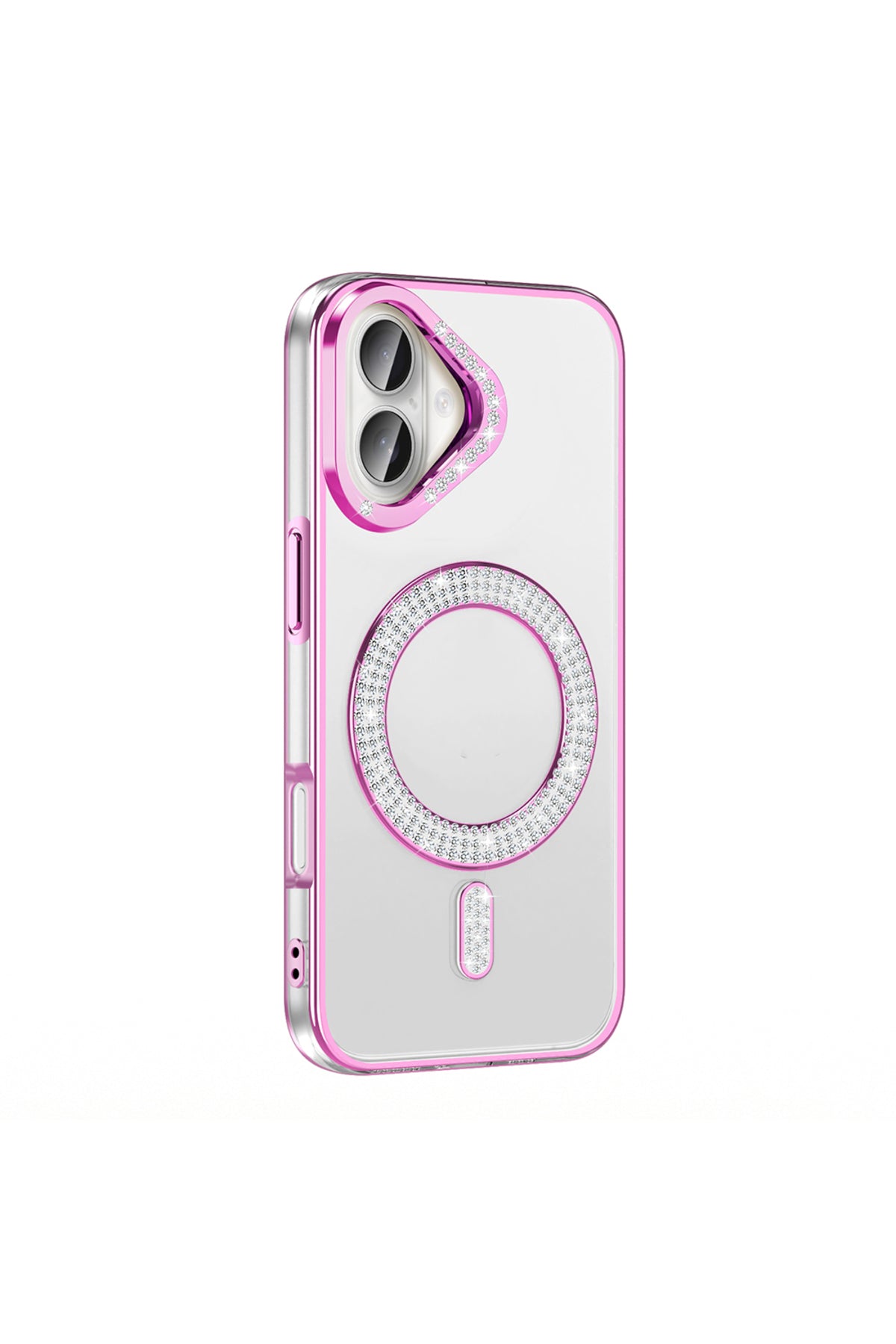 iPhone 16 Plus Case Karetta Diamond Stone Patterned Magsafelier Cover