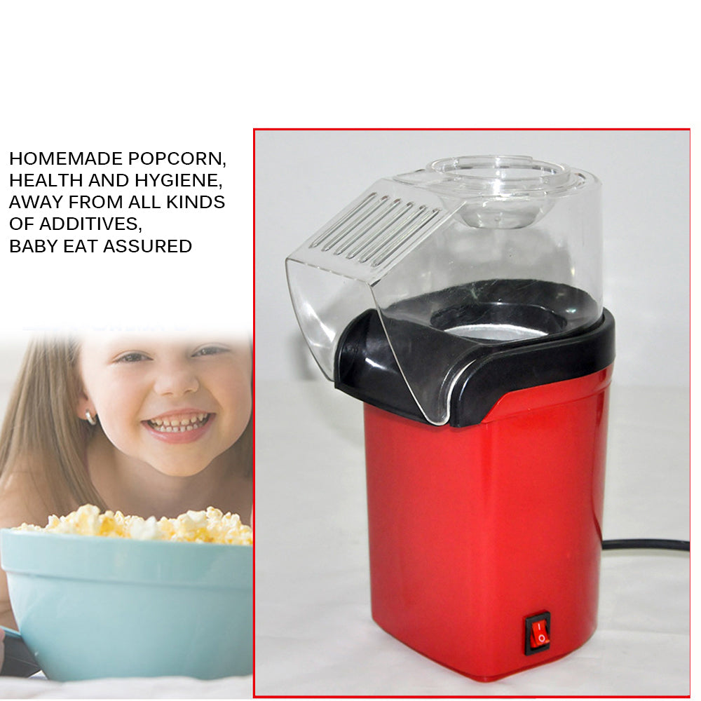 Hot Air Popcorn Maker 1200W Fat-Free Popcorn