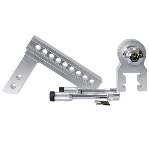 Alu Adjustable Trailer Drop Hitch 2inch Receiver 8 Inch Adjustable