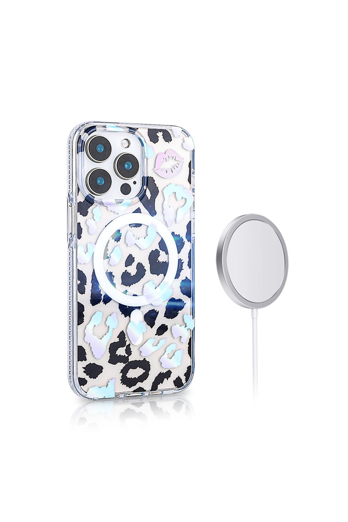 iPhone 16 Pro Max Case with MagSafe Feature, Jago Leopard Design Cover