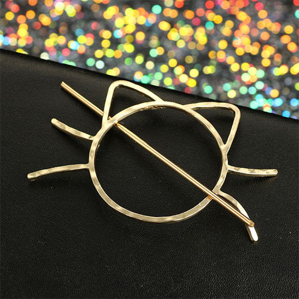 Meow Metal Hair Clip