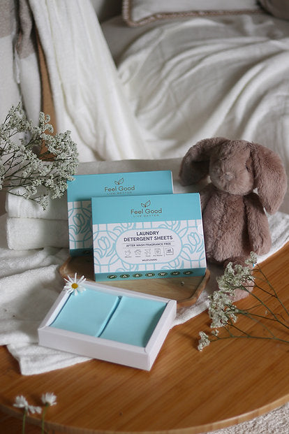 Feel Good Laundry Detergent Sheets | Hypoallergenic and Low Sud